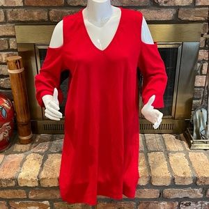Boohoo Plus Nancy Open Shoulder Dress.  Sz 14 NWT!